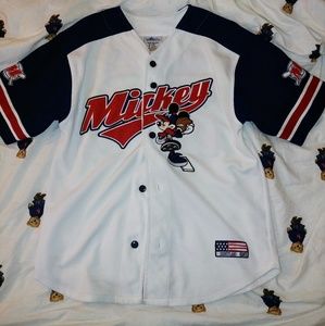 🚨 Vintage Disneyland Mickey mouse baseball jersey